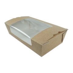 Box Menu Box Windowed Small 14x10x5 Cm 40 Pieces