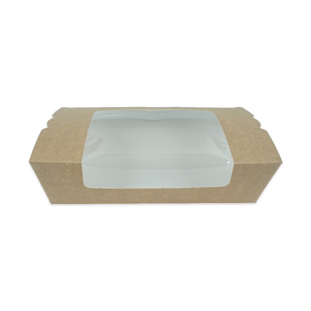 Box Menu Box Windowed Small 14x10x5 Cm 40 Pieces