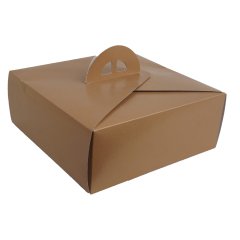 Kutu Turta 3 no Kare Saplı 27x27x11 cm KRAFT 50 adetli