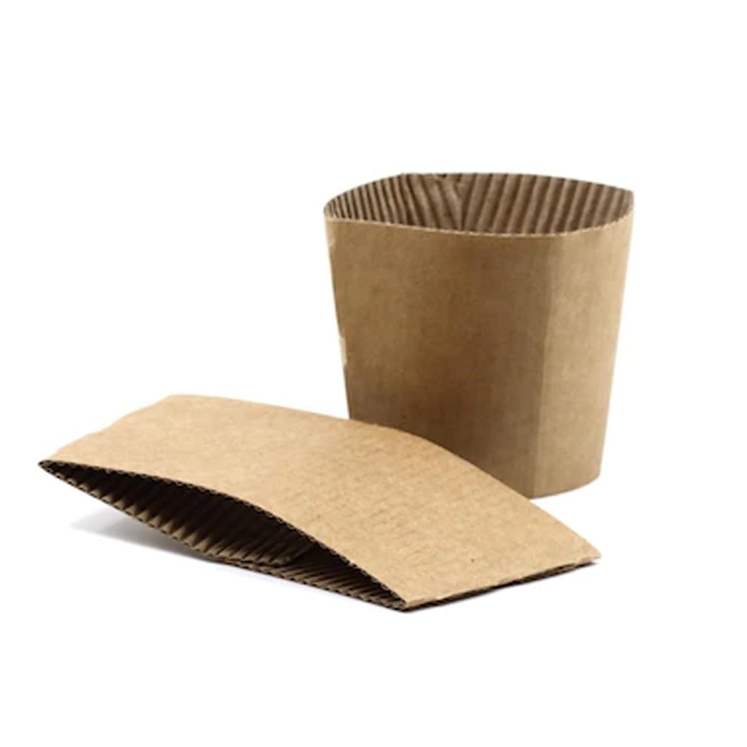 Bardak Tutacağı Sleeve Karton 12 Oz Kraft 2000 Adetli