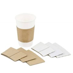 Bardak Tutacağı Sleeve Karton 12 Oz Kraft 2000 Adetli