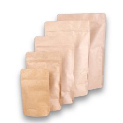 Kilitli Doypack Kraft Alüminyum 8,5x14,5x2,5 Cm