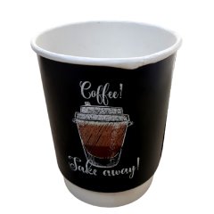 Karton Bardak 8 Oz Double Wall Coffe Take Away100 Adetli