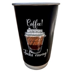 Karton Bardak 16 Oz Double Wall Coffe Take Away 100 Adetli