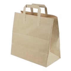 Kraft Bag 30x28x16 Cm Flat Handle