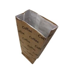 Kese Kraft 8x22x4 Cm Kare Dipli Çift Katlı Coffee Baskılı