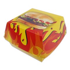 Kutu Hamburger Büyük 13x13x8 Cm Standart 100 Adetli