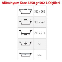 Alüminyum 3250 Gr Kap 100 Adetli