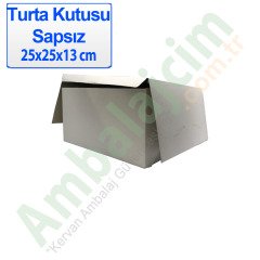 Kutu Turta Sapsız 25x25x13 Cm 100 Adetli